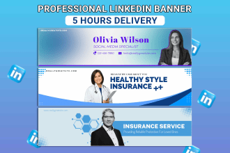 design professional linkedin banner, cover and header