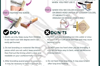 design instruction sheets and manual for your product