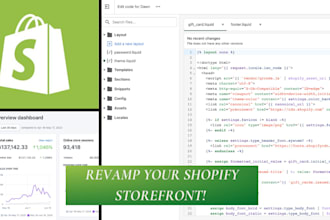 edit your shopify website to change