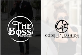 design clothing, fashion, boutique, streetwear line logo