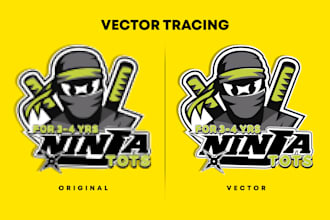 convert your logo into a vector for 24h