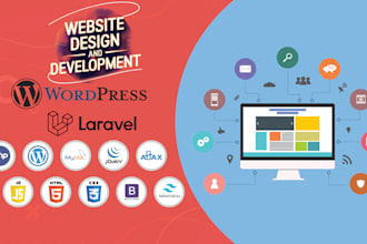 design and develop a professional wordpress or laravel business website