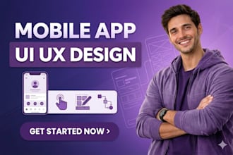 design mobile app UI in figma