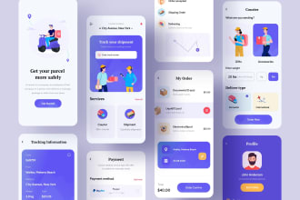 design mobile app UI in figma