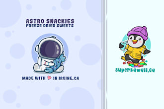make illustration logo design and mascot for you