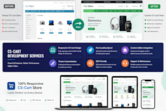 customize cs cart theme design and layout professionally