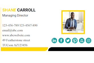 design professional clickable html email signature