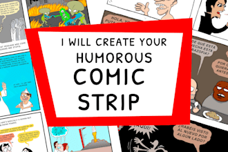 create a funny comic page for you
