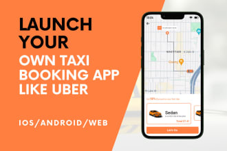 develop uber clone taxi booking app