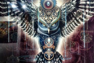 create for you a picture of power a shamanic mandala