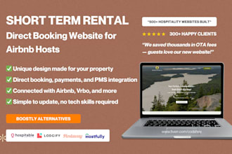 build a short term rental website for airbnb hosts