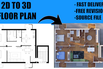 create 3d floor plan