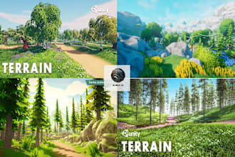 design 3d terrain or environments models for your games
