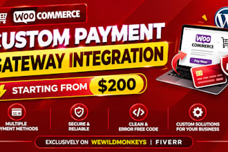 do woocommerce custom payment gateway integration