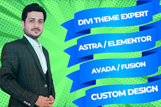 use divi, avada, astra pro for a wordpress landing page