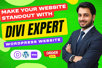 be your divi expert for divi wordpress website,divi website design
