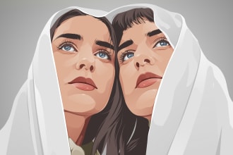 create a cartoon vector portrait from your photo