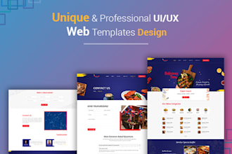 design professional ui web template