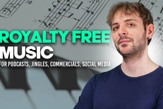 give you royalty free  music for your podcast, commercial or youtube video