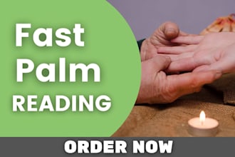 read your palm in detail  same day response within 24 hours