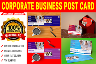 do corporate business real estate postcard design