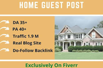 publish home improvement guest post  on high da blog