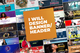 create social media banner, youtube banner, twitter header