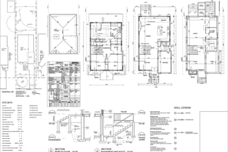 draw your architectural plans, elevations in autocad