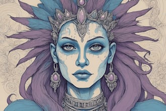 design a character illustration art