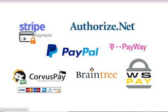 integrate or fix any payment gateway into your website