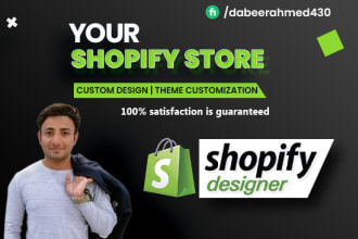 design and redesign dropshipping store shopify website
