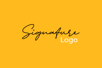 design signature or handwritten logo in 24 hrs