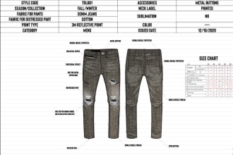 provide clothing designs, mockups, and tech packs for you