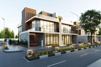 create photorealistic exterior 3d renderings