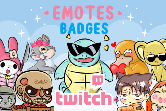 create custom twitch emotes and sub badges