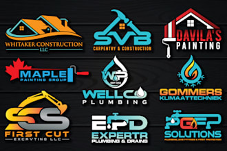do modern plumbing painting excavation  construction roofing mortgage logo