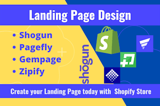 create ecommerce landing page using pagefly page builder