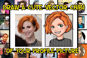 draw a cute vector chibi of your profile picture
