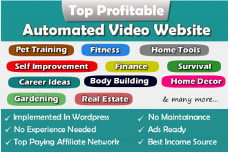 build you a automated website for income source