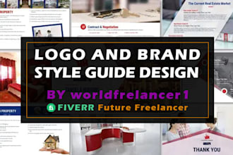 do premium logo design with brand style guides