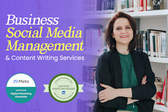 be your social media marketing manager and content creator