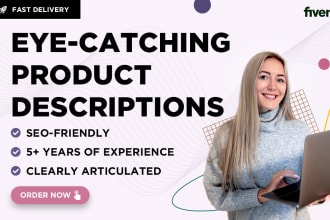 write eye catching product descriptions