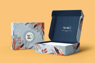 do product box packaging design, subscription box, mailer