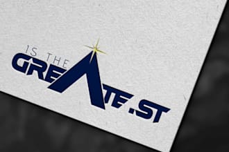 design flat, simple and modern logo
