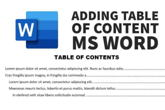 quickly fix table of content or page number issues on word document