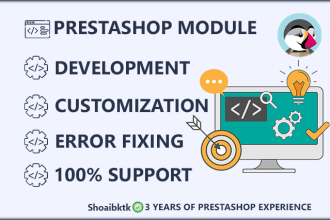 develop and design prestashop module or addon
