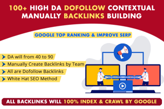 100 dofollow contextual manually backlink building services
