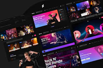 build music website for music artist dj record label band music producer studio