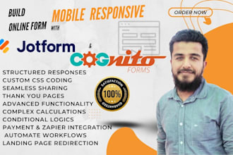 build responsive forms using  cognitoforms and jotform
