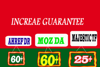 increase domain rating DR ahrefs domain authority da, tf